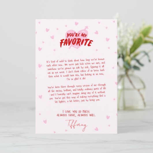 Husband valentines day cards カード (スタンド正面)