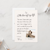 Husband valentines day cards カード (正面/裏面インサイチュ)