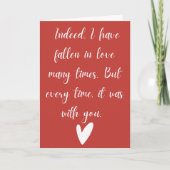 Husband valentines day cards カード (正面)
