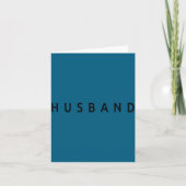 Husband Wedding Married Couple Wife Matching Husba カード (正面)
