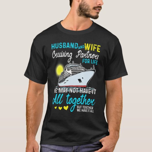 Husband Wife Cruising Anniversary Trip 2023 Honeym Tシャツ (正面)