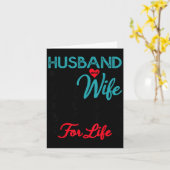 Husband Wife Cruising Partners for Life Couple カード (黄色い花)