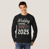 Husband Wife Wedding 2025 Matching Wedding Engagem Tシャツ (正面フル)