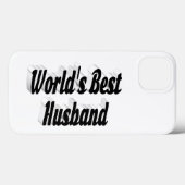 Husband with black text  iPhone case Case-Mate iPhoneケース (裏面 (横))