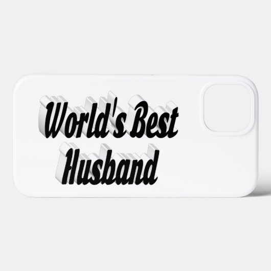 Husband with black text  iPhone case Case-Mate iPhoneケース (裏面 (横))