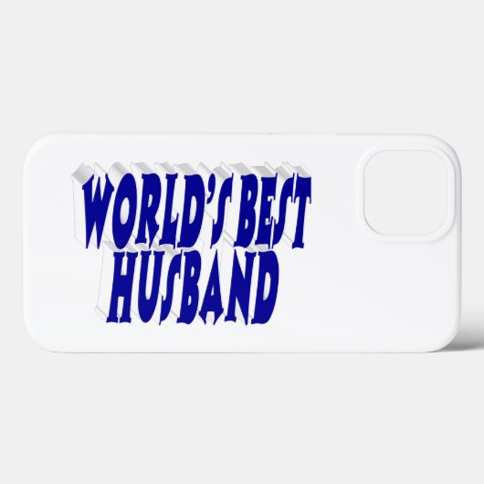 Husband with blue text  Case-Mate iPhoneケース (裏面 (横))