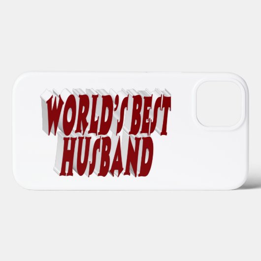 Husband with burgundy text  Case-Mate iPhoneケース (裏面 (横))