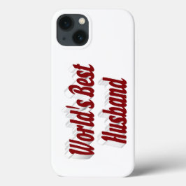 Husband with burgundy text  iPhone case iPhone 13ケース