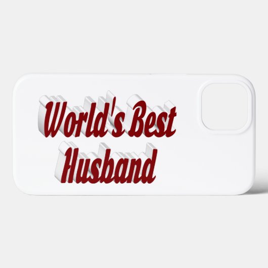 Husband with burgundy text  iPhone case Case-Mate iPhoneケース (裏面 (横))