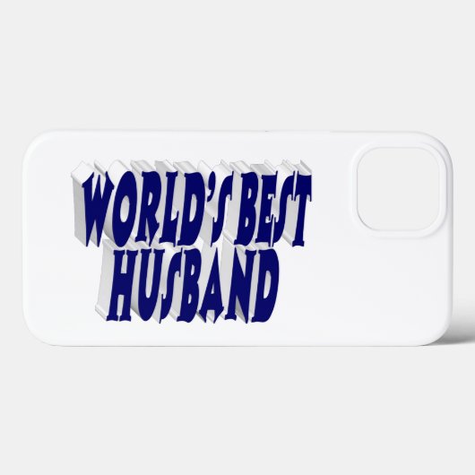 Husband with dark blue text  Case-Mate iPhoneケース (裏面 (横))