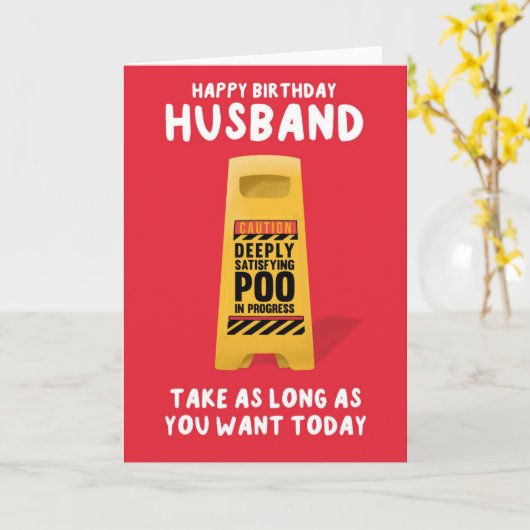 Husband's Birthday Card  カード (黄色い花)