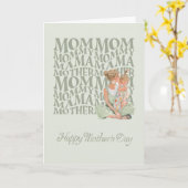 Husband's Mother's Day Card to Wife and Daughter カード (黄色い花)