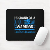 Husbynd Of A Warrior Diabetes Awareness  マウスパッド (マウス)