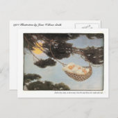 Hush-a-Bye、ベビー子供部屋ライム新生児 案内ポストカード (正面/裏面)