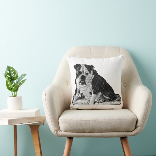 Hush Hour, Bulldog Mood クッション (椅子)