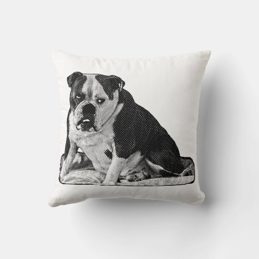 Hush Hour, Bulldog Mood クッション (裏面)