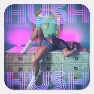 HUSH HUSHカバーアートシール スクエアシール