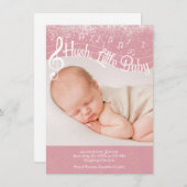 Hush, Little Baby Flat Announcement Card 案内状 (正面/裏面)