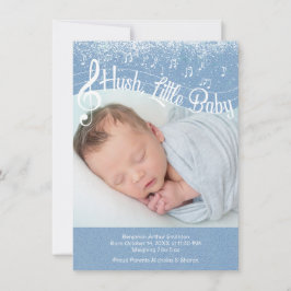 Hush, Little Baby Flat Announcement Card 案内状