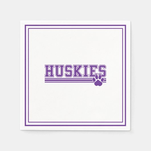 Huskies Paper  スタンダードカクテルナプキン (正面)
