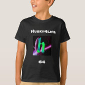 Husky4life 64のmerch tシャツ (正面)