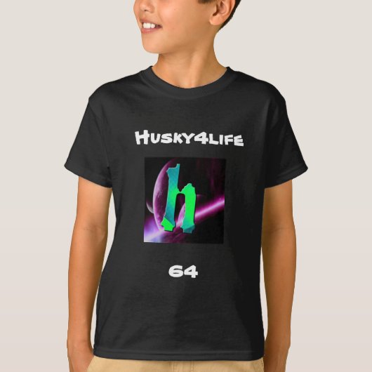 Husky4life 64のmerch tシャツ (正面)