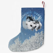 Husky Abenteuer Freiheit Weihnachtsstrumpf スモールクリスマスストッキング (裏面)