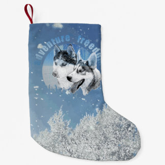 Husky Abenteuer Freiheit Weihnachtsstrumpf スモールクリスマスストッキング
