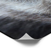 Husky Art Print Sled Dog Art Poster Wolf Pup Gifts ポスター (角)