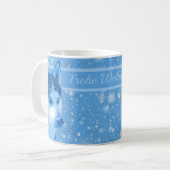 Husky blau Frohe Weihnachten Daddy コーヒーマグカップ (正面左)