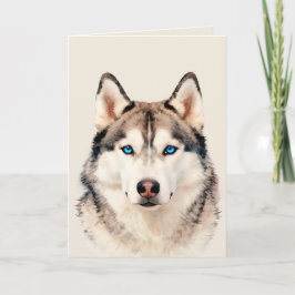 Husky Dog Art Design Card カード