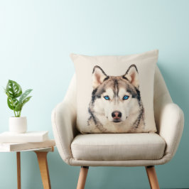 Husky Dog Art Design Large クッション