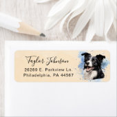 Husky Dog Return Address Label ラベル (インサイチュ)