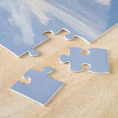 Husky | Dog Winter Watercolor Pet Painting ジグソーパズル (側面)