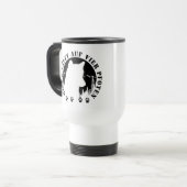 Husky-Glück läuft auf vier Pfoten トラベルマグ (正面左)