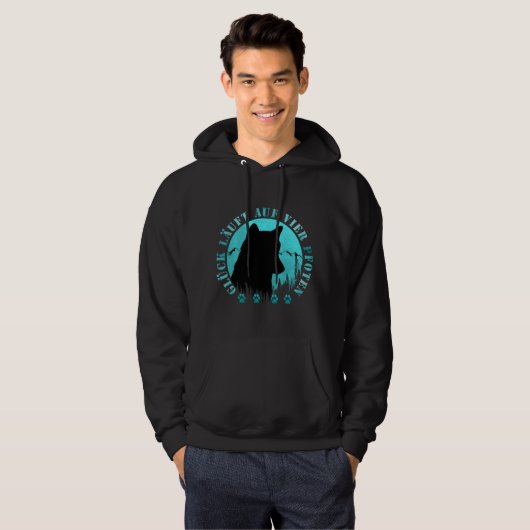 Husky - Glück läuft auf vier Pfoten パーカ (正面フル)