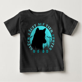 Husky - Glück läuft auf vier Pfoten ベビーTシャツ
