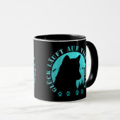 Husky-Glück läuft auf vier Pfoten T-Shirt マグカップ (正面右)