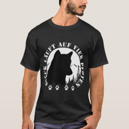 Husky-Glück läuft auf vier Pfoten T-Shirt Tシャツ