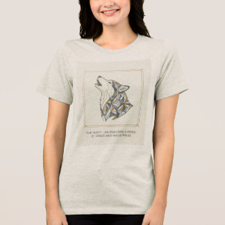 Husky Grace & Wilderness – 女性用ヘザーグレー トライブレンドTシャツ