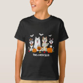 Husky Halloween Howl O Ween Squad  Tシャツ (正面)