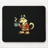 Husky I Think I'm Emotionally Constipated I Haven' マウスパッド (正面)