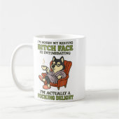 Husky I'm Sorry My Resting Face Is Intimidating コーヒーマグカップ (左)