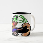 Husky joy ツートーンマグカップ (正面右)