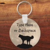 Husky Key Chains Sled Dog Husky Keychains Custom キーホルダー (正面)