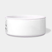 Husky Minimalist Line Art personalized bowl ボウル (右)