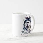 husky mom siberian husky husky lover gift husky mo コーヒーマグカップ (正面右)
