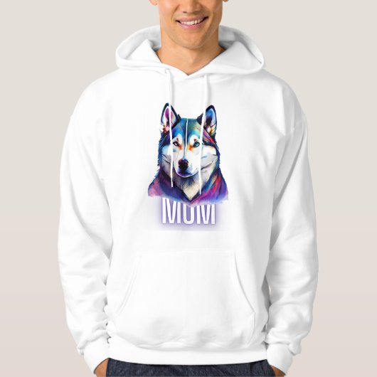 Husky Personalized Wolf Sweatshirt パーカ (正面)