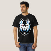 husky personlized wolf  tシャツ (正面フル)