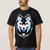 husky personlized wolf  tシャツ (正面)